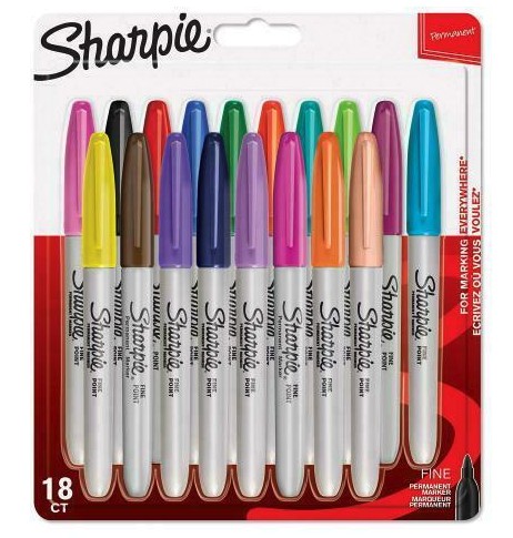 Sharpie Fine - 18 Stück(e) - Mehrfarbig - Feine Spitze - Grau - Mehrfarbig - Rund - Fein