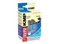 KMP Inkjet H7D Double Pack - 2er-Pack - 42 ml - Schwarz - wiederaufbereitet - Tintenpatrone (Alterna