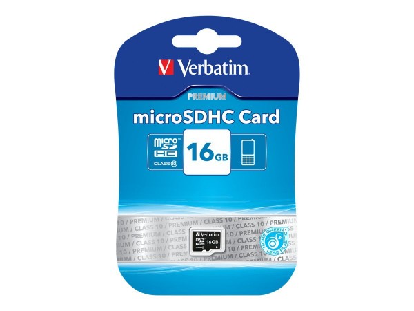 Verbatim Flash-Speicherkarte - 16 GB - Class 10