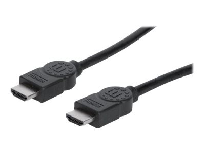 Manhattan HDMI Cable with Ethernet, 4K, 3m, Male to Male, 10.2 Gbps, 4K@30Hz, HEC, ARC, 3D, Black, P