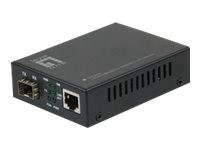 LevelOne GVT-2000 - Medienkonverter - GigE - 10Base-T, 100Base-TX, 1000Base-T, 1000Base-X - RJ-45 /