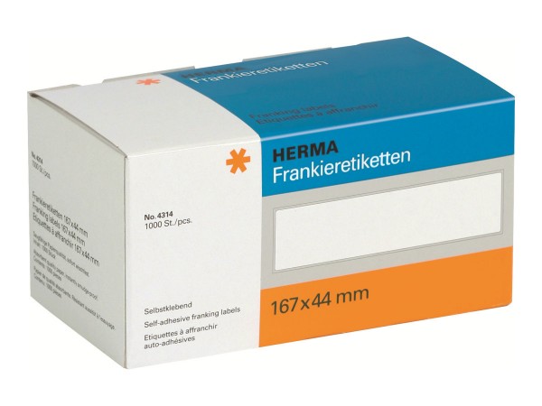 HERMA Weiß - 165 x 41 mm 1000 Etikett(en) selbstklebende