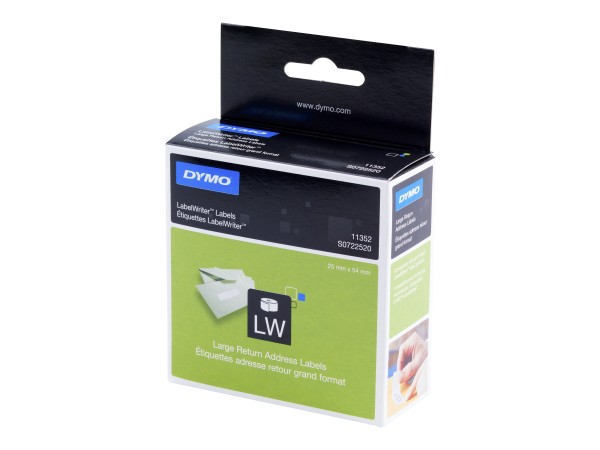 Dymo LabelWriter Address - Weiß - 54 x 25 mm 500 Etikett(en) (1 Rolle(n)