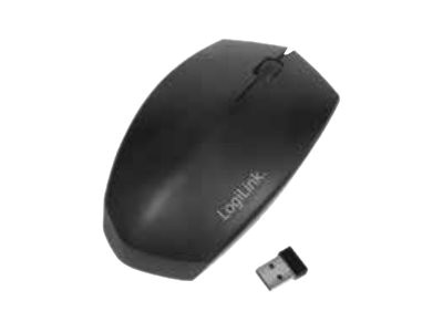 LogiLink Maus - rechts- und linkshändig - optisch - kabellos - 2.4 GHz, Bluetooth 4.2 - kabelloser E