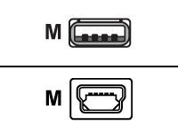 Digital Data Communications USB-Kabel - USB (M) bis Mini-USB, Typ B (M)