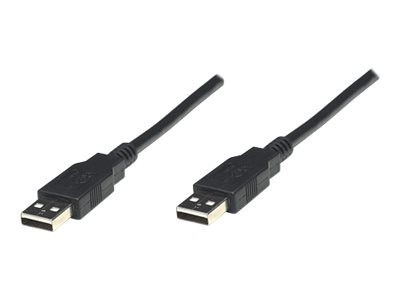 Manhattan USB-A to USB-A Cable, 1.8m, Male to Male, 480 Mbps (USB 2.0)