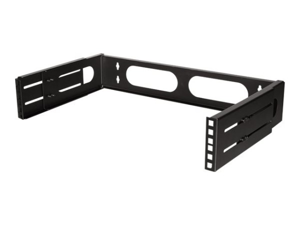 LogiLink Rack Bracket - geeignet für Wandmontage - Schwarz, RAL 9003 - 2U - 48.3 cm (19")