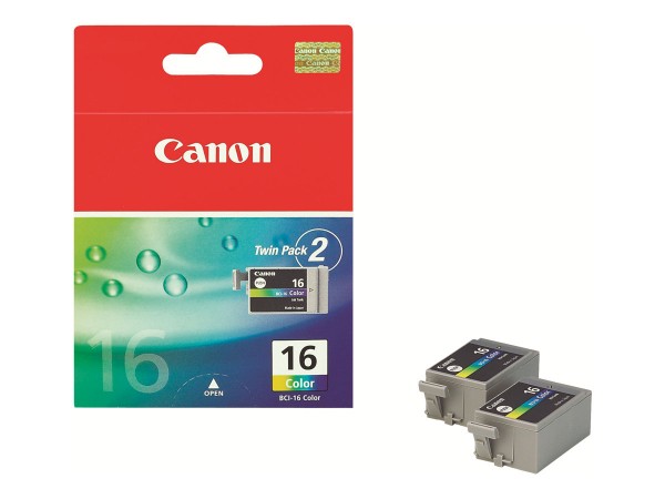 Canon BCI-16 - 2er-Pack - Gelb, Cyan, Magenta