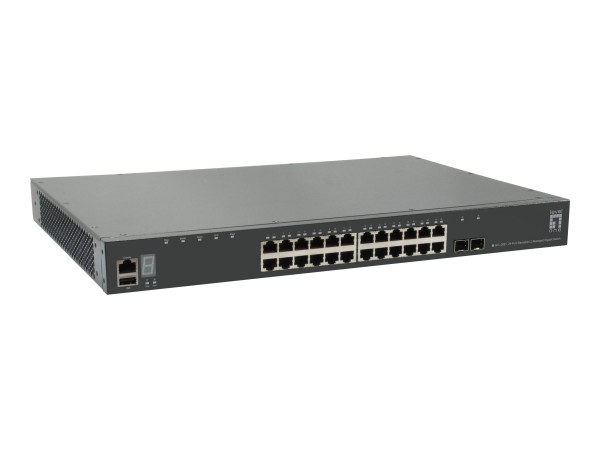 LevelOne GTL-2891 - Switch - L3 - managed - 24 x 10/100/1000 + 2 x 10 Gigabit SFP+ (Uplink)