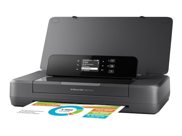 HP Officejet 200 Mobile Printer - Drucker - Farbe - Tintenstrahl - A4/Legal - 1200 x 1200 dpi - bis