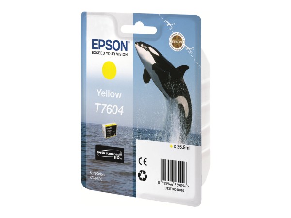 Epson T7604 - 26 ml - Gelb - Original - Blisterverpackung