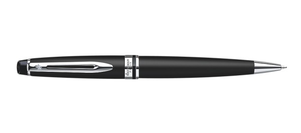 WATERMAN Expert - Schwarz - Silber - Blau - Twist retractable ballpoint pen - Medium - Lack - Medium