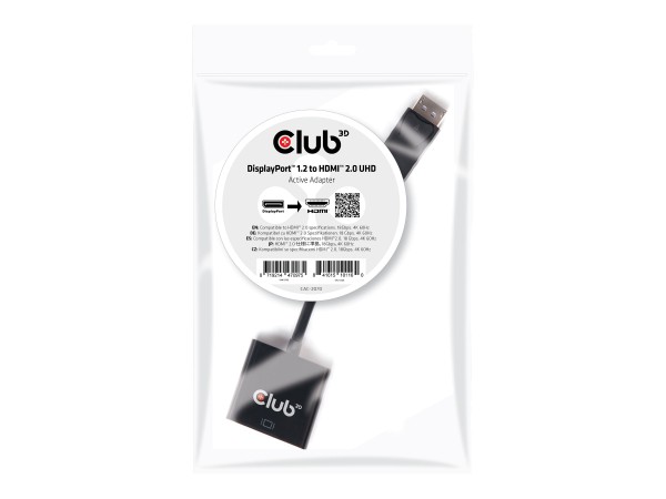 Club 3D Video- / Audio-Adapter - DisplayPort / HDMI - DisplayPort (M)