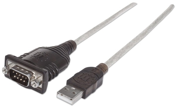 Manhattan 151849 - Schwarz - 1,8 m - USB - Serial/COM/RS232/DB9 - Männlich/Männlich - 165 g