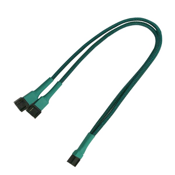 Nanoxia Kabel Nanoxia 3-Pin Y-Kabel, 30 cm, grün