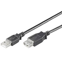 Wentronic Kabel USB 2.0 Verlängerung S/B 3.0m - Kabel - Digital/Daten