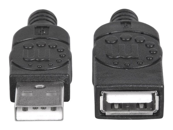 Manhattan Hi-Speed USB 2.0 Verlängerungskabel, USB 2.0, Typ A Stecker - Typ A Buchse, 480 Mbps, 1,8