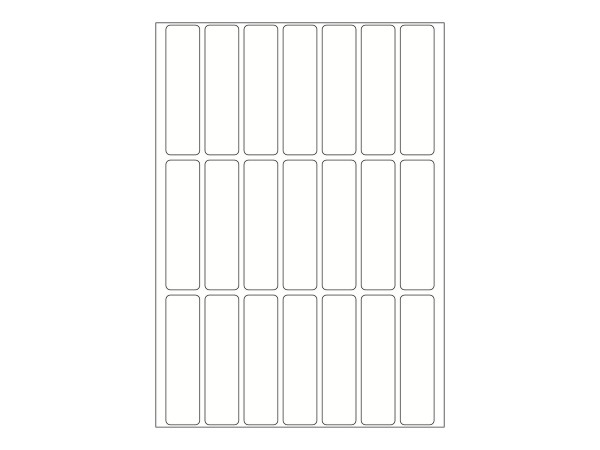 HERMA Movables - Papier - matt - selbstklebend - weiß - 13 x 50 mm 672 Etikett(en) (32 Bogen x 21)