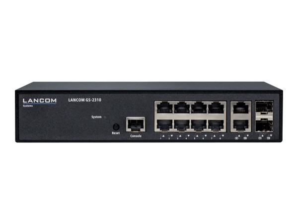 Lancom GS-2310 - Switch - managed - 8 x 10/100/1000 + 2 x Kombi-Gigabit-SFP