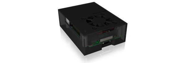 ICY BOX IB-RP108 - Hülle - Raspberry Pi - Raspberry Pi - Anthrazit - Schwarz - Aluminium - Kunststof