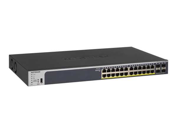 Netgear Pro GS728TPPv2 - Switch - L3 - Smart - 24 x 10/100/1000 (PoE+)