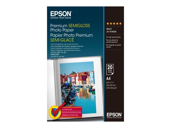 Epson Premium Semigloss Photo Paper - Halbglänzend - A4 (210 x 297 mm)