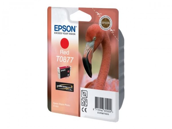 Epson T0877 - 11.4 ml - Rot - Original - Blisterverpackung