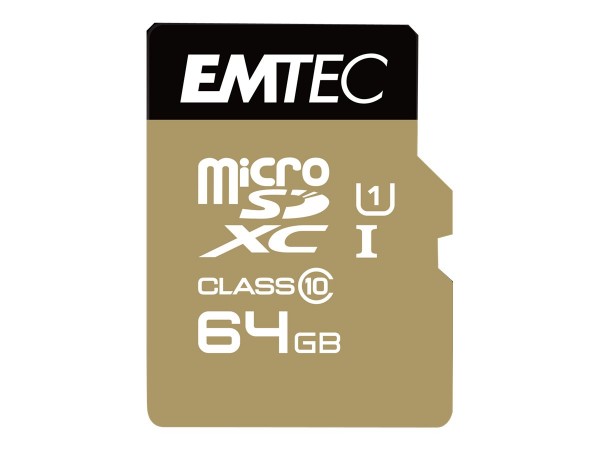 EMTEC Gold+ - Flash-Speicherkarte (SD-Adapter inbegriffen)