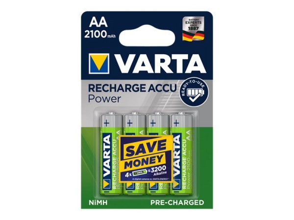 Varta Batterie 4 x AA / HR6 - NiMH - (wiederaufladbar)