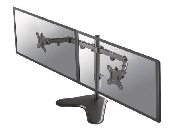 NewStar FPMA-D550DDBLACK - Aufstellung für 2 LCD-Displays - Schwarz - Bildschirmgröße: 25.4-81.3 cm