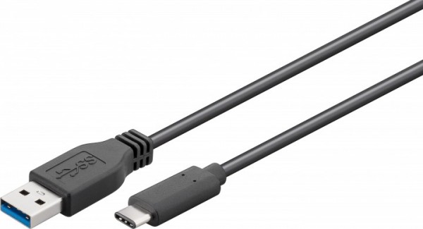 Goobay USB 3.1 CA1SW - 3.0 Kabel C Stecker auf 3.0 A Stecker 1 m - Kabel - Digital/Daten