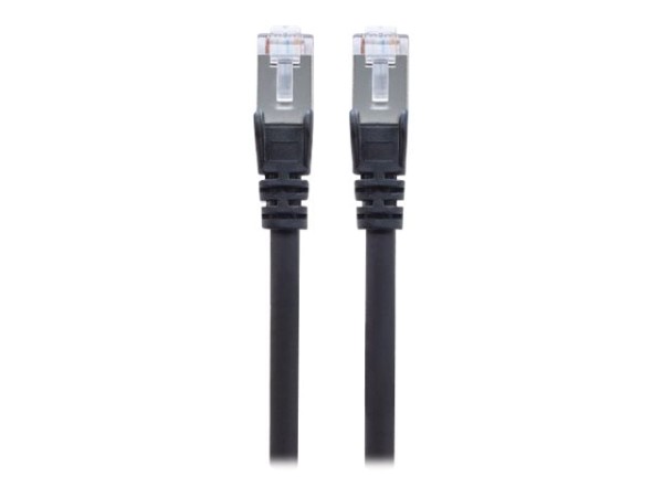 Intellinet Network Patch Cable, Cat6, 1m, Black, S/FTP, LSOH / LSZH, Gold Plated Contacts, Snagless,