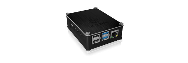 ICY BOX IB-RP110 - Hülle - Raspberry Pi - Raspberry Pi - Schwarz - Aluminium - Kunststoff - China