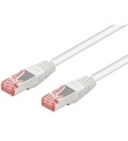 Goobay Cat 6 Patchkabel S&frasl FTP PiMF Weiß 1 m - Kabel - Netzwerk