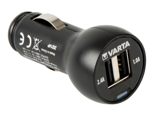 Varta Portable Power Car power - Auto-Netzteil - 17 Watt - 3.4 A - 2 Ausgabeanschlussstellen (USB)