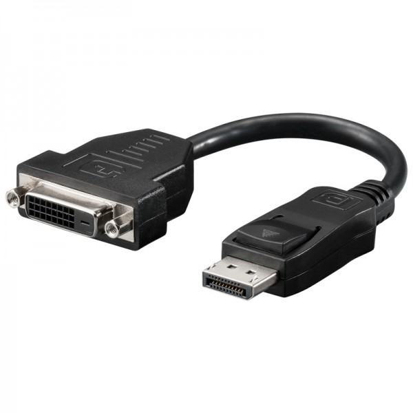 Goobay DisplayPort - DVI-D M/F - DisplayPort - DVI-D - Männlich/Weiblich - 0,2 m - Schwarz
