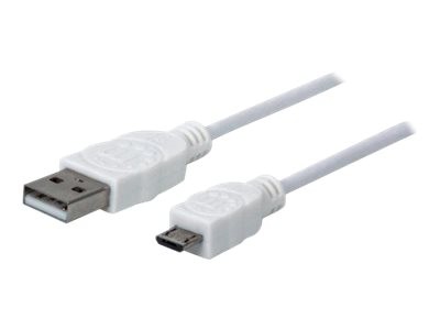 Manhattan USB-A to Micro-USB Cable, 1.8m, Male to Male, 480 Mbps (USB 2.0)