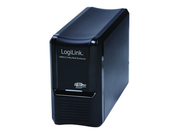 LogiLink UA0154A - Festplatten-Array - 2 Schächte (SATA-600)