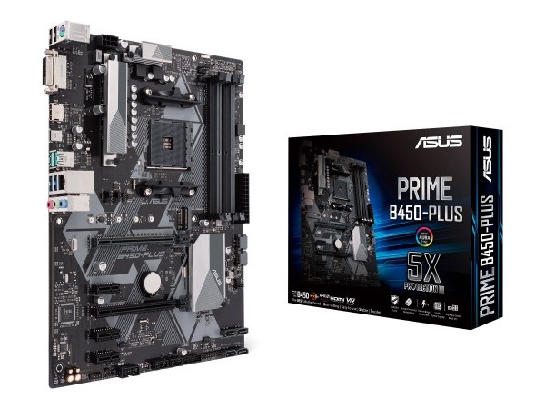 ASUS PRIME B450-PLUS - Motherboard - ATX - Socket AM4 - AMD B450 - USB 3.1 Gen 1, USB 3.1 Gen 2, USB