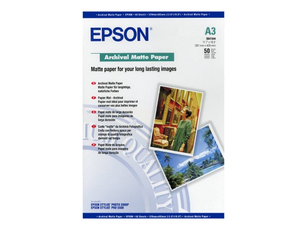 Epson Archival Matte Paper - Matt - A3 (297 x 420 mm)