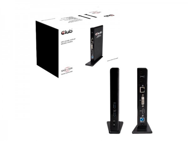 Club 3D SenseVision USB 3.0 Dual Display Docking Station