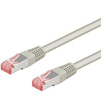 Goobay Patch-Kabel CAT6 0.5m grau S/FTP - Kabel - Netzwerk