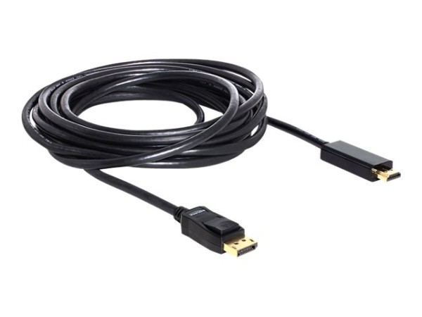 Delock Video- / Audiokabel - DisplayPort / HDMI - HDMI, 19-polig (M) - 20-poliger DisplayPort (M) -