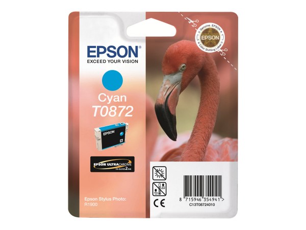 Epson T0872 - 11.4 ml - Cyan - Original - Tintenpatrone