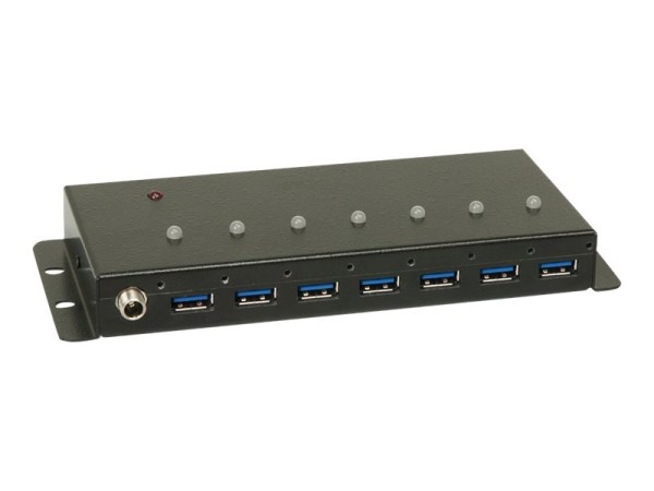 Lindy 7 Port Industrial USB 3.0 Hub - Hub - 7 x SuperSpeed USB 3.0