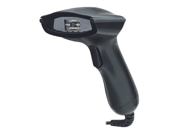 Manhattan 2D Handheld Barcode Scanner, USB, 430mm Scan Depth, Cable 1.5m, Max Ambient Light 100,000