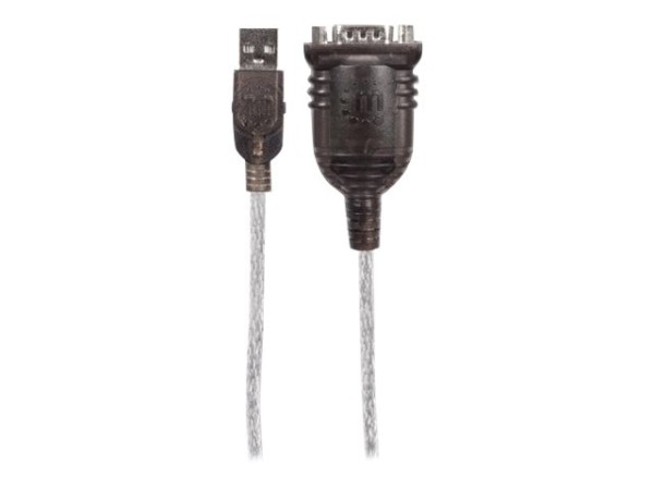 Manhattan USB-A to Serial Converter cable, 45cm, Male to Male, Serial/RS232/COM/DB9, FTDI FT232RL Ch