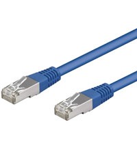 Goobay Patch-Kabel CAT5e 0.5m blau SF/UTP - Kabel - Netzwerk