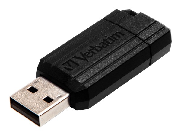 Verbatim PinStripe - USB-Laufwerk - 64 GB - Schwarz