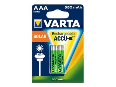Varta Solar - Batterie 2 x AAA-Typ - NiMH - (wiederaufladbar)